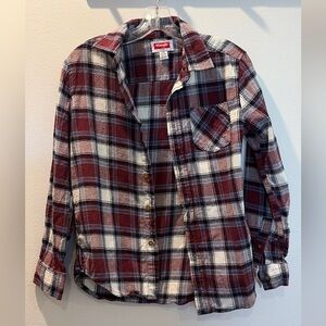 Wrangler button up boys size L (10/12)